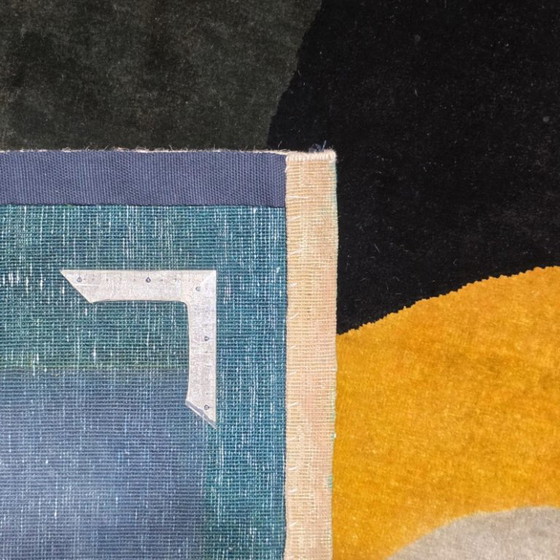 Alfombra de lana anudada a mano inspirada en Albert Gleizes - Diseño geométrico cubista (200x300cm) – Wool (photo 8 of 8)
