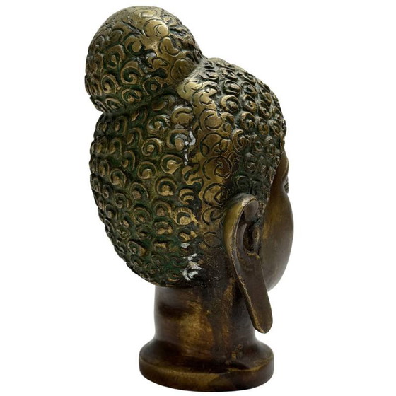 Antigua Cabeza de Buda de Bronce – India – Lote 468 – Esculturas, Bronze (photo 4 of 9)