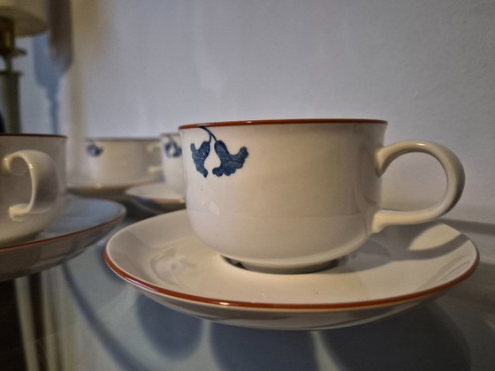 Image 1 of Vintage Rörstrand Diamant Viva cups/saucers