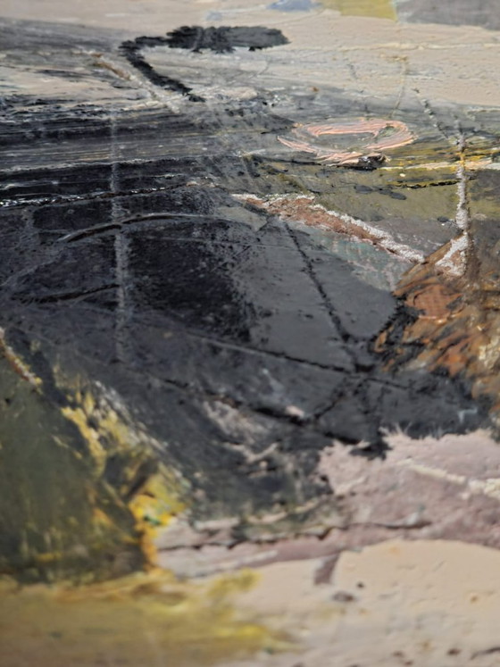 Image 1 of DIEGO PALASGO (Astrattismo Informale Contemporaneo -  Contemporary Informal Abstrac). Senza titolo, 1999 - Polimaterico 60x70 cm