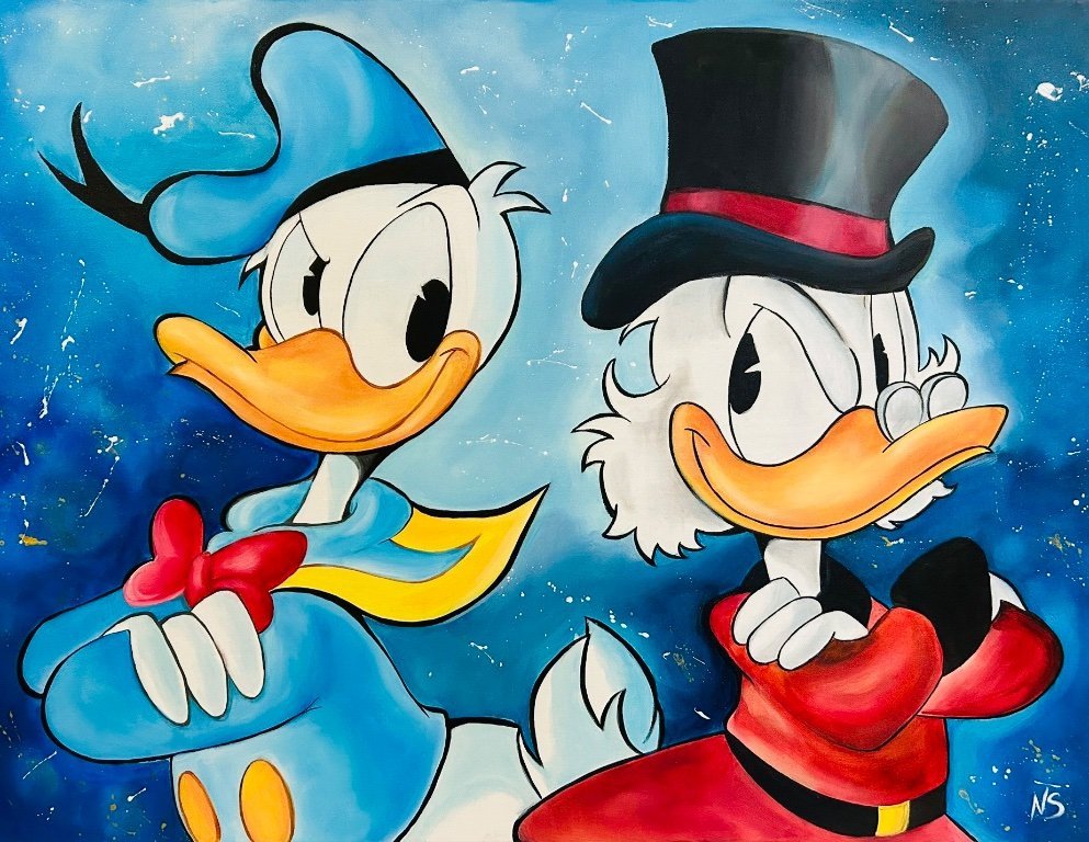 絵画 SWEET DONALD Noemi Sapuppo - Scrooge and Donald Duck tales | €250 | Whoppah