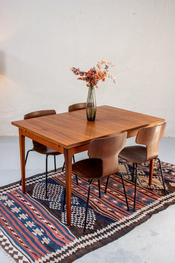 Image 1 of Vintage Teak Dining Table Mid Century 1960s