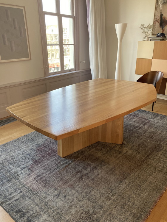 Image 1 of Grande table design en chêne massif - Faas van Dijk - Ozenfant - Linteloo