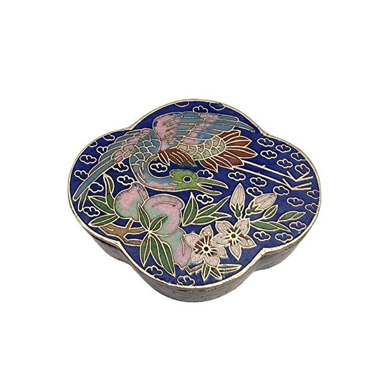 Image 1 of Vintage cloisonné sieradendoosje