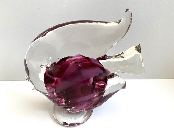 Image 1 of Escultura Sujeto Figura Conejo Zoomorfo en Vidrio Hecho en Malta Mdina Arte Decorativo