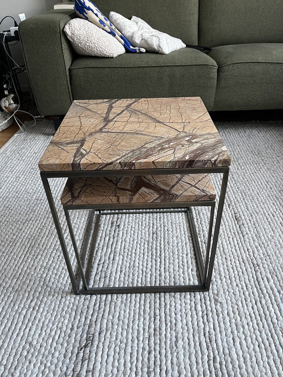 Image 1 of Set of marble coffee tables 40x40