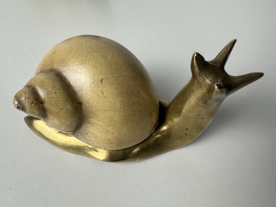 Image 1 of 2x vintage brass snails - Elli Malevolti