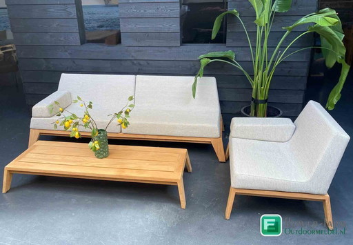 Loungeset Borek HYBRID bank, stoel en lage tafel