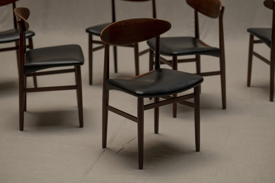 Image 1 of Ejner Larsen & Aksel Bender Madsen Dining Chair Set