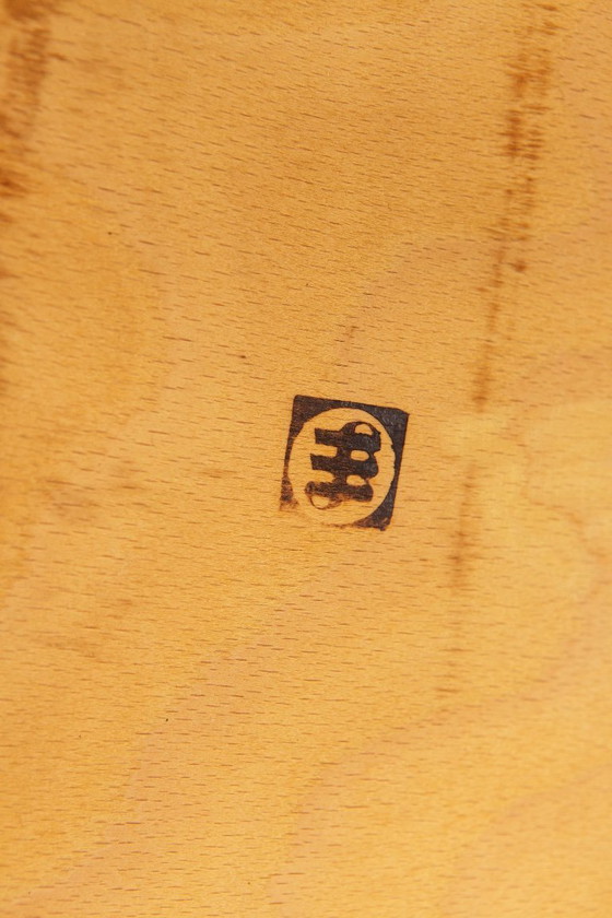 Image 1 of Set van 4 vintage Duitse eetkamerstoelen uit de jaren 70, toegeschreven aan Casala, beukenhout, mid-century modern.