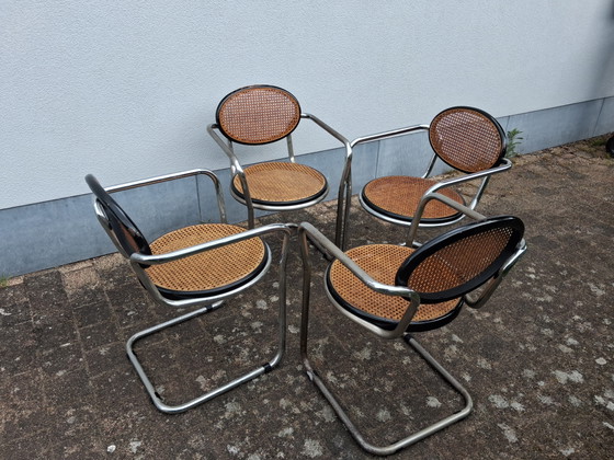 Image 1 of 4 Italian design sled chairs