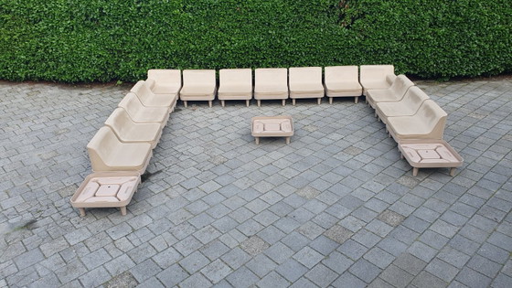 Sixinch Offshore Set lounge modulare di design 20 pezzi taupe vintage – Divani modulari, Plastic (photo 3 of 35)