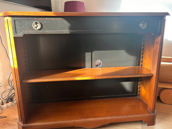 Roche Bobois Les Provinciales Solid Wood Media Console & Bookcase – Sideboard (photo 3 of 5)