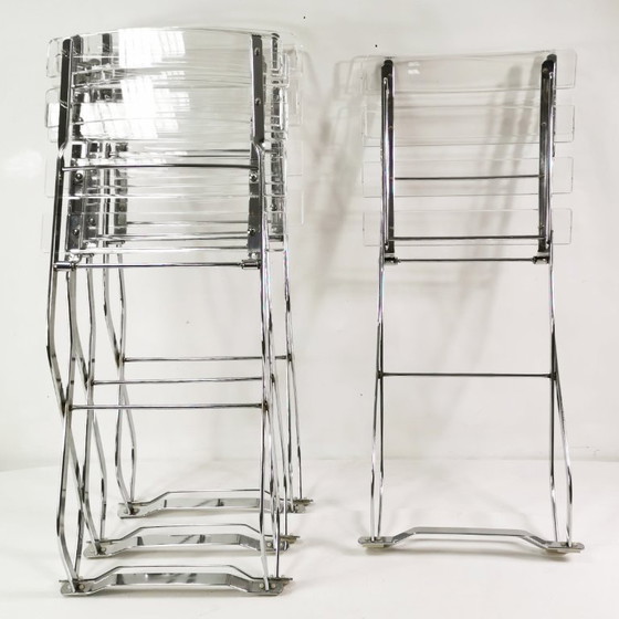 Image 1 of Set di sedie pieghevoli di design, Maison & Jardin Paris, anni '70