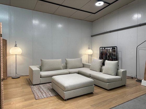 Image 1 of Sofá esquinero + taburete Flexform Groundpiece