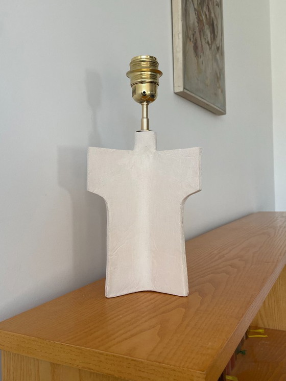 Image 1 of French contemporary ceramic lamp, "L 02" by Renzo Maar