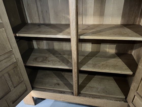 Vintage Brutalist Spanish Cabinet 1960s 1970s – Sideboard, Wood (photo 8 of 9)