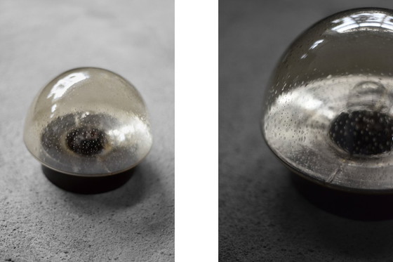 Image 1 of Vintage Mid-Century German Modern Small Glass Wall Lamp / Sconce, 1960s