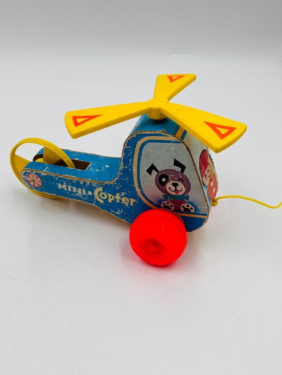 Image 1 of Lot de 4 jouets en bois Fisher-price années 60