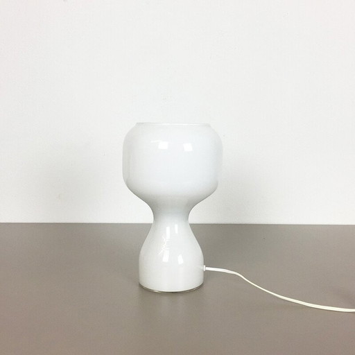 Vintage geblazen glazen bureaulamp, Zweden 1970
