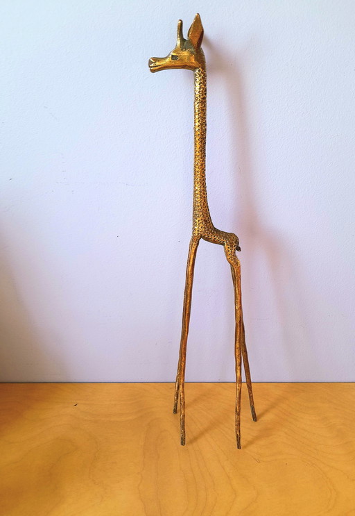 Giraffa in ottone 1970