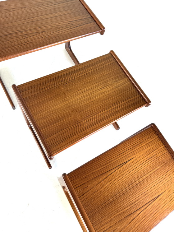 Image 1 of Vintage teskhouten mimiset, Salin Nyborg ‘70