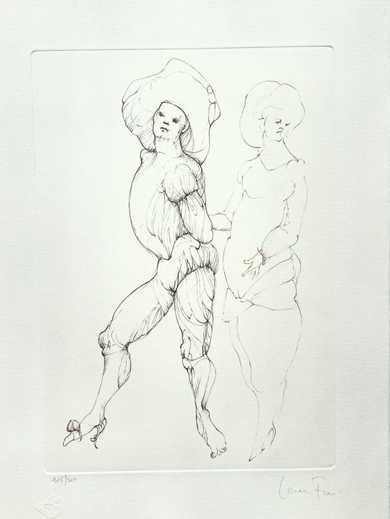 Image 1 of Leonor Fini, Litografía poco común sobre papel Arches, alrededor de 1980