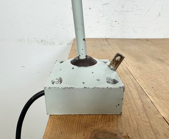Image 1 of Lampada da tavolo industriale grigia di Elektrosvit, anni '70