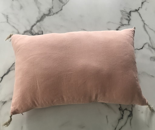 Rectangular Cushion Linen Old Pink