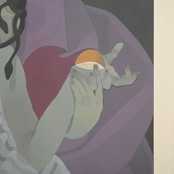 Image 1 of Acrylgemälde auf Papier von Daniel Bec, 1970er Jahre