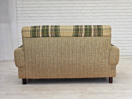 Image 1 of 1980s, Danish 2-seater sofa by Nisbo Horsens, furniture wool.