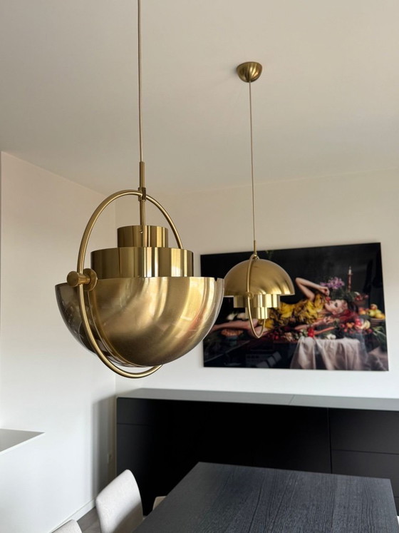 Image 1 of 2 x Gubi Multi-Lite hanglampen in messing