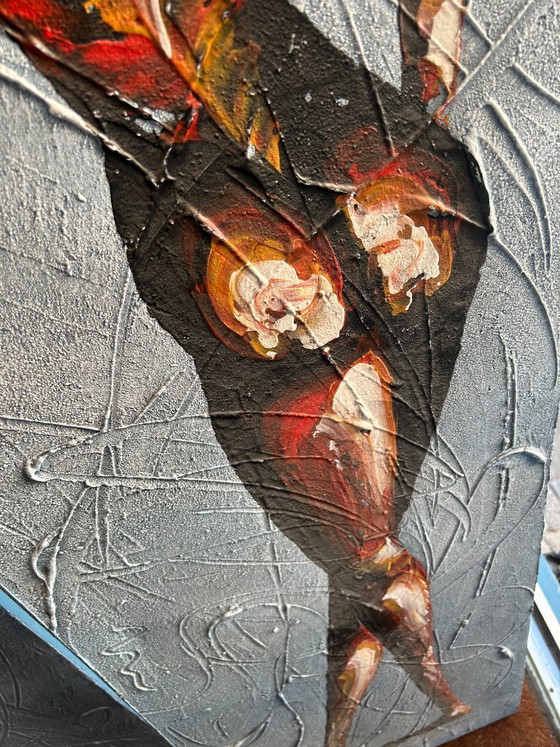 Image 1 of Peinture japonaise vintage années 60/70