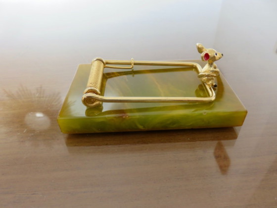 Fermacarte, trappola per topi, bachelite e ottone, anni '80 – Oggetti decorativi (photo 8 of 10)