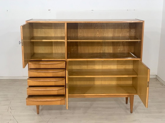 Image 1 of Vintage Hellerau crockery cupboard Living room cupboard Highboard