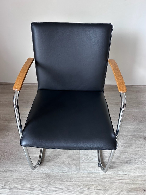 4x Leolux Freyr chaises de salle à manger design – Cuir (photo 7 of 12)