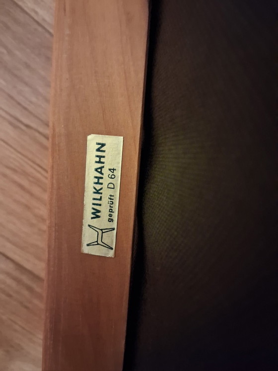 4 Wilkhahn chairs from the 1960s, Dining chairs, Textile, Wood, Beige (photo 3 of 5)