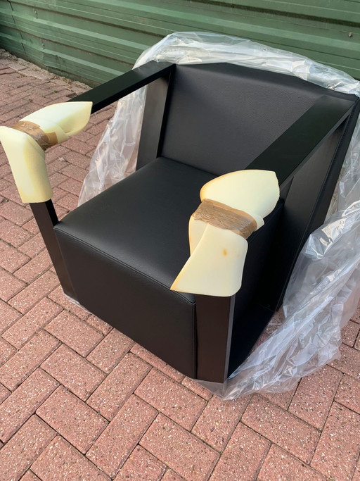 Fauteuils design Mobitec – Ensemble complet de 3 – dont 1 neuf – Leather (photo 2 of 10)