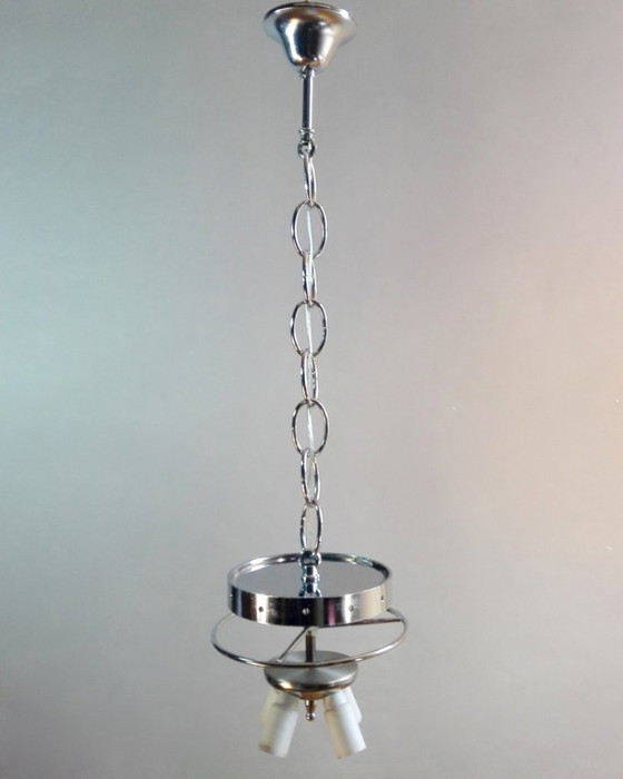 Image 1 of Carlo Nason Murano handgeblazen kunstglas bloemvormige vier-lichts XL kroonluchter, Italië 1970.