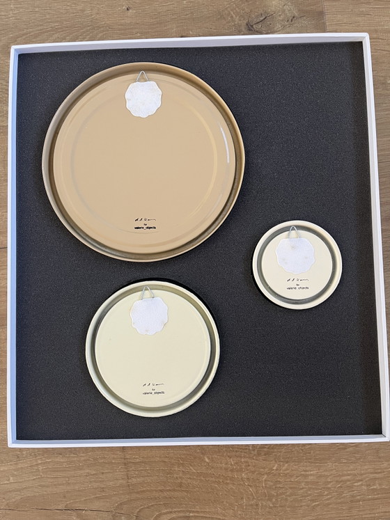 Miroirs Valerie Objects D.D.Trans – Lot de 3 miroirs design – Boîte d'origine – Metal, Glass (photo 5 of 6)