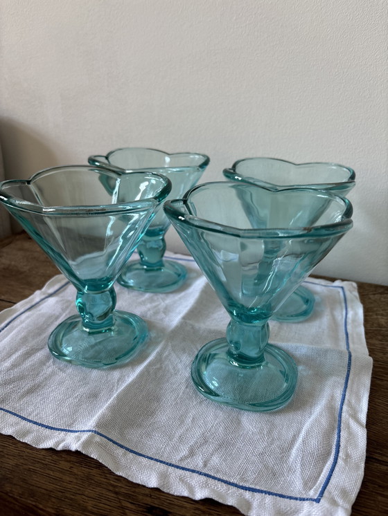 Image 1 of Vintage blue ice cream coupes