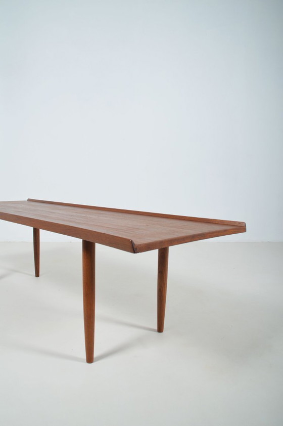 Image 1 of Dänischer Couchtisch mit erhöhter Kante, 1960er Jahre