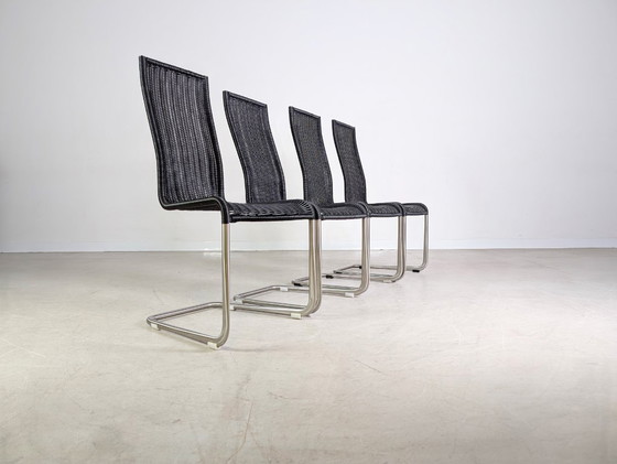 Image 1 of Original 4-piece set of Tecta cantilever chairs B20 Jean Prouve, black