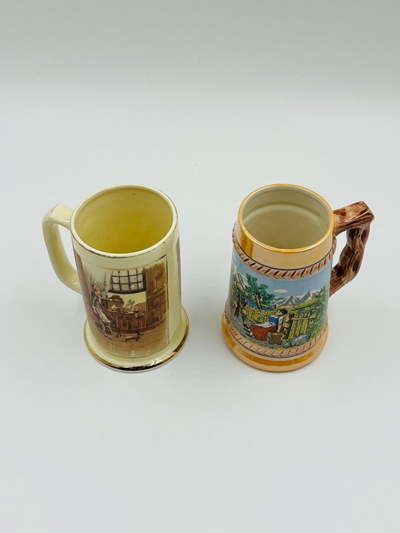 Lot 2 Chopes à Bière Vintage – Verres et carafes, Céramique (photo 2 of 9)