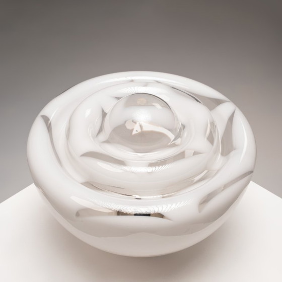 Image 1 of 1x Large Sculptural Italian Murano Glass Table Lamp