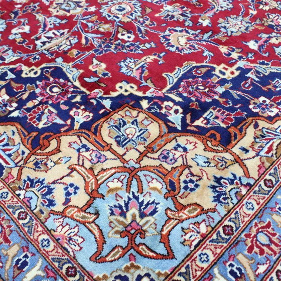 Image 1 of Handgeknoopt Perzisch tapijt - Keshan tapijt 376x289