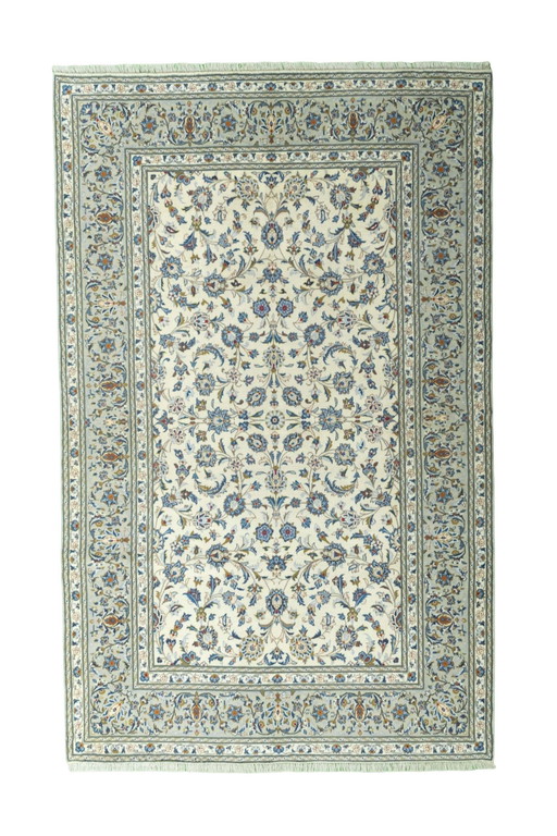 Alfombra de corcho Keshan anudada a mano - 311 x 196 cm