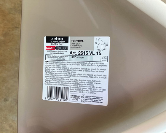 Image 1 of 4x Scab Design Zebra Chair Taupe