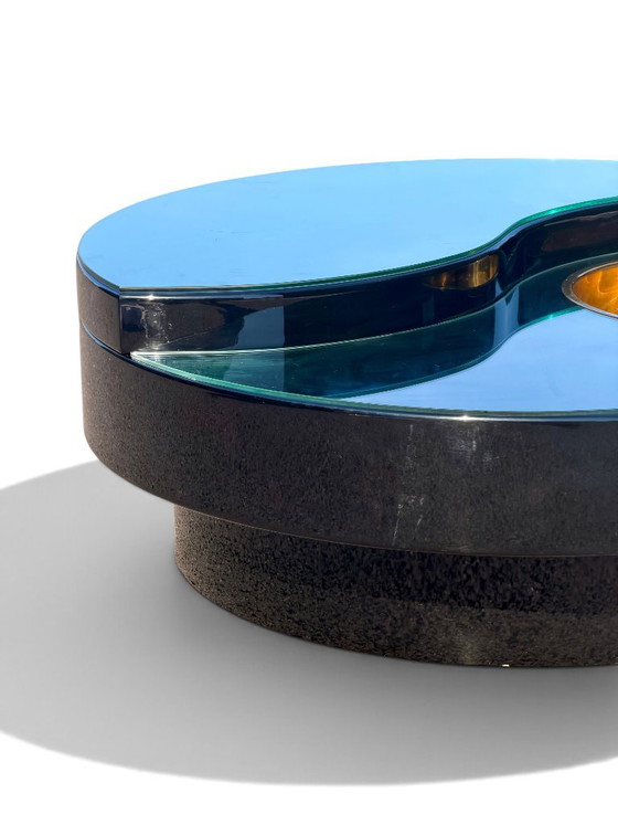Yin Yang Willy Rizzo rotating coffee table, brass, 1970s – Wood (photo 14 of 17)