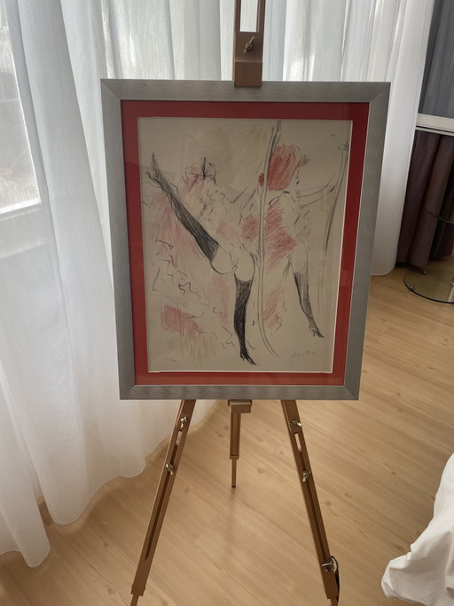 Farblithographie von Marcel Vertes